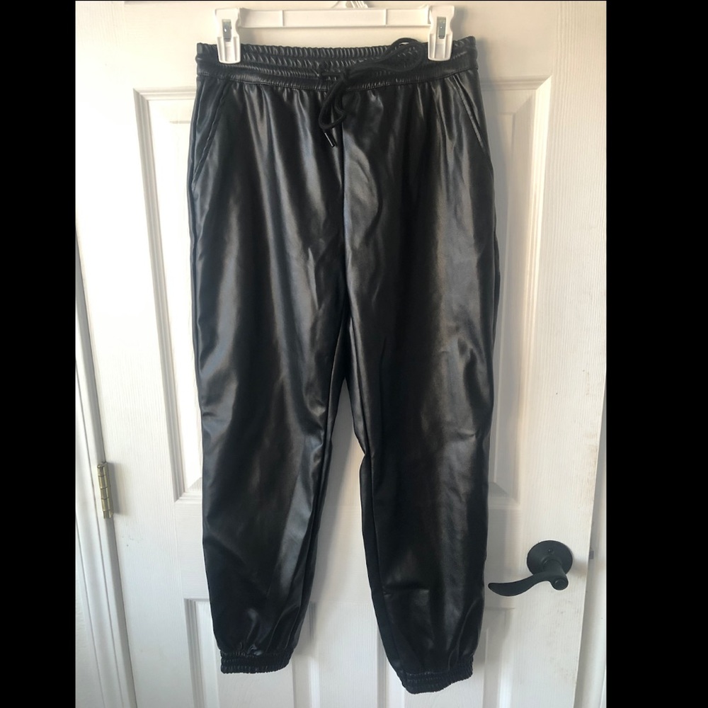 Faux Leather Trousers